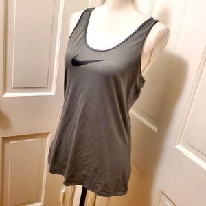 Nike Pro Gray Racerback Athletic Top            Size Large